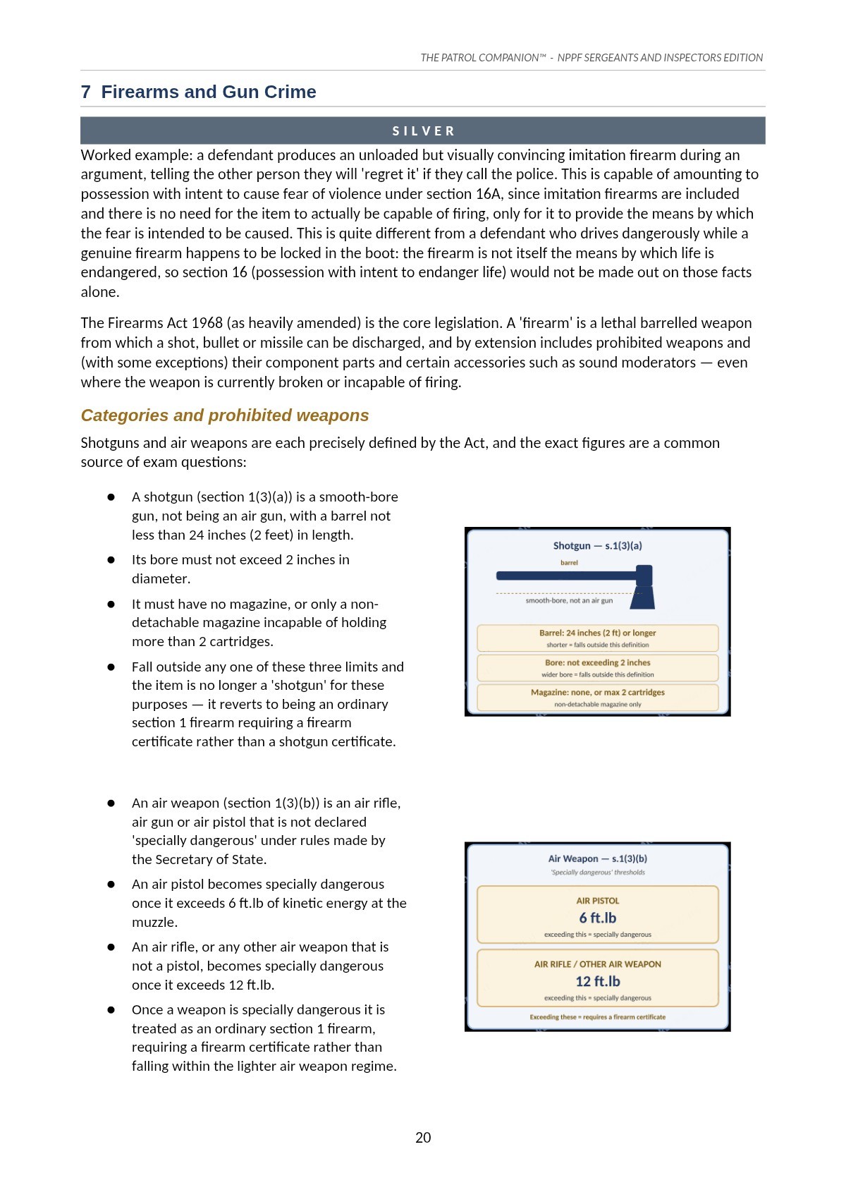 NPPF crammer notes, Topic page: Firearms and Gun Crime
